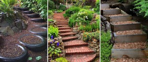 20 coole Ideen für Gartentreppen
