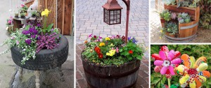 20 coole DIY Ideen für Gartenkunst aus wiederverwerteten Materialien