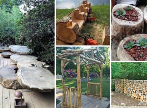 19 coole DIY-Ideen, um Rundholz und Baustämme in Eurem Garten kreativ zu verwenden