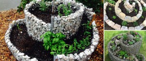 12 Inspirationen für platzsparende spiralförmige Gärten